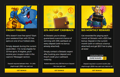 Slotastic Casino Bonuses for Existing Players 